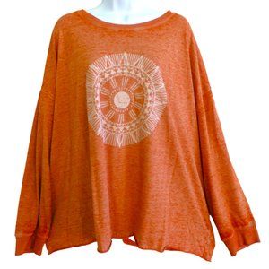 NEW C&C California Burnout Graphic Long Sleeve T-Shirt Redwood Burl Sundial 3X